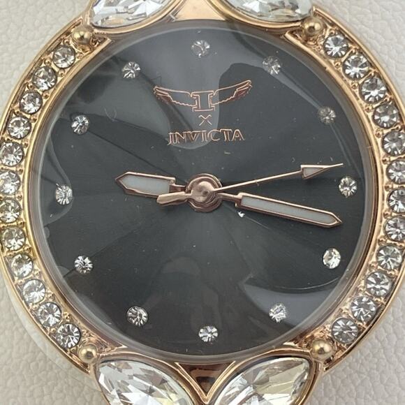 Invicta Wildflower Women's Watch - 30mm, Rose Gold (69100) Black Dial-NEW IN BOX - Picture 8 of 15